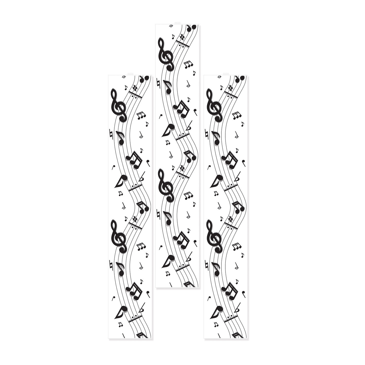 Musical Notes 6ft Party Panels 3ct AMZ+