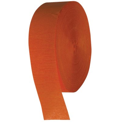 Orange Crepe Streamer 500 Feet AMZ+