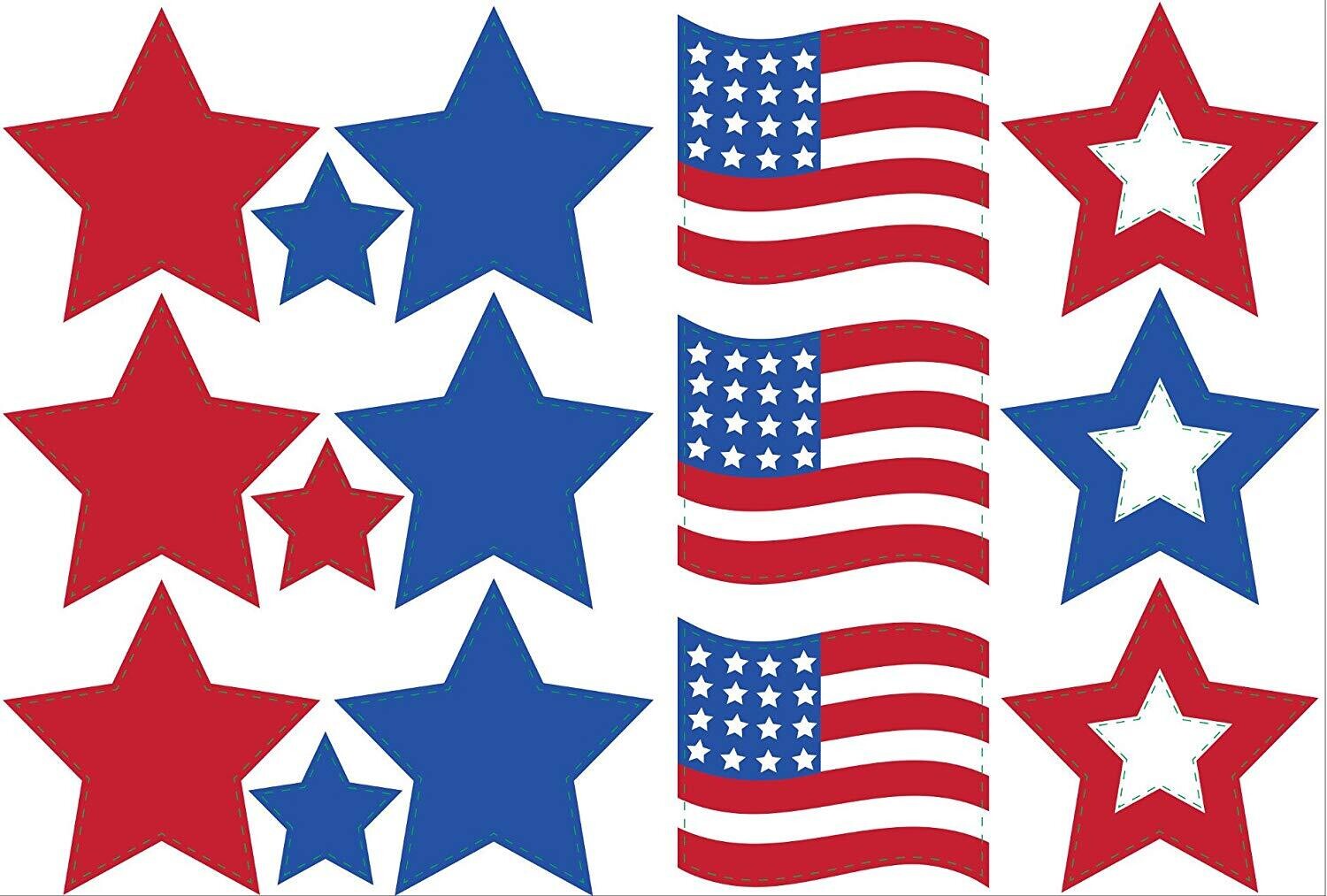 Patriotic Decor Cutouts 18ct AMZ+