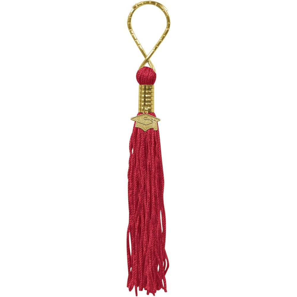 Red Grad Tassel Key Chain AMZ+