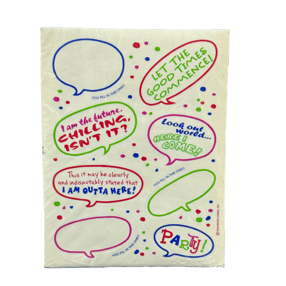 Graduation Fill-In Stickers 4 Sheets+