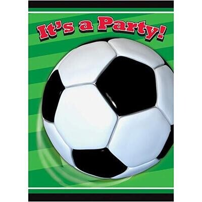 Soccer Party Invitations 8ct AMZ+