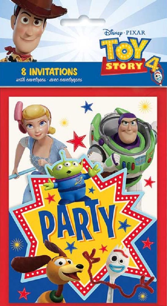 Disney Toy Story 4 Invitations 8ct AMZ+