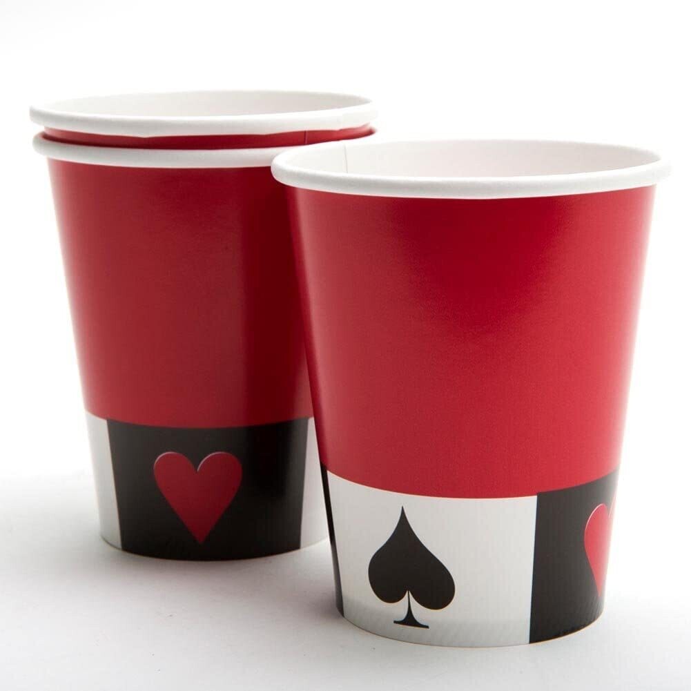 Casino Card Night 9oz Hot Cold Cups 8ct+