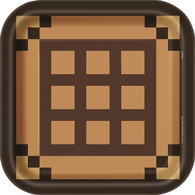 Minecraft 9" Dinner Plates 8ct+