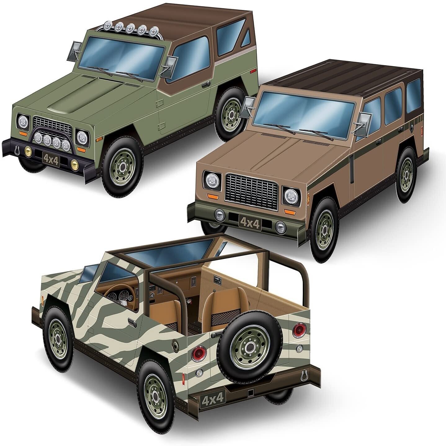 SUV Vehicle 3D Centerpieces 3ct AMZ+