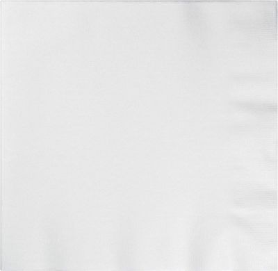 White 16" Dinner Napkins 50ct AMZ+