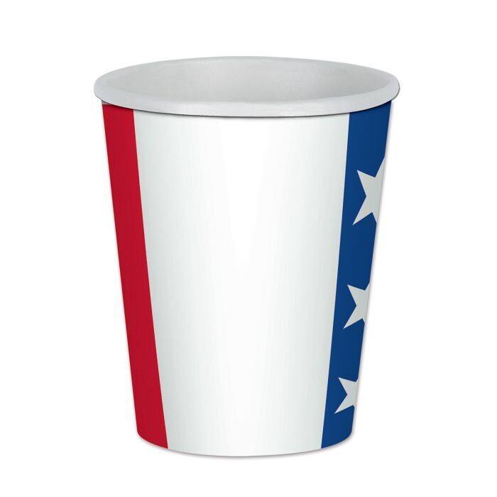 Patriotic Beverage 9oz Cups 8ct+