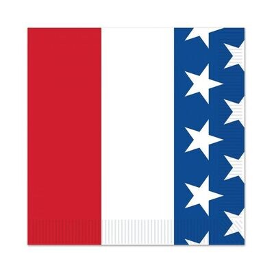 Patriotic Beverage Napkins 16ct+