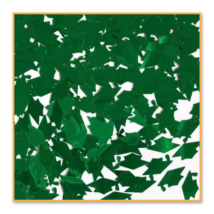 Green Grad Caps Confetti 0.5oz Bag+