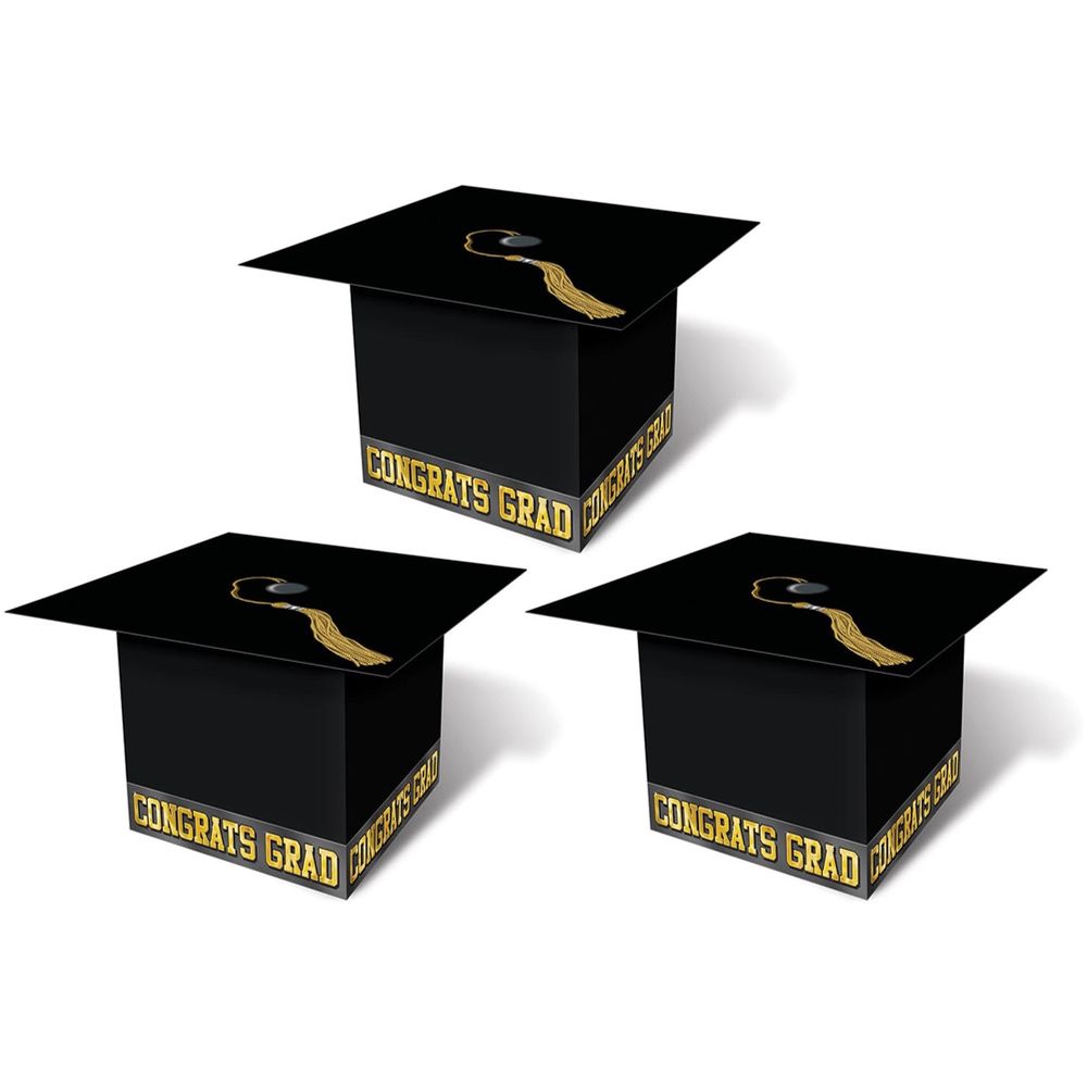 Grad Cap Favor Boxes 3pc+