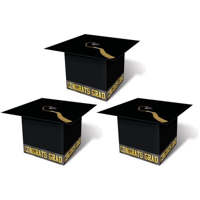 Grad Cap Favor Boxes 3pc+