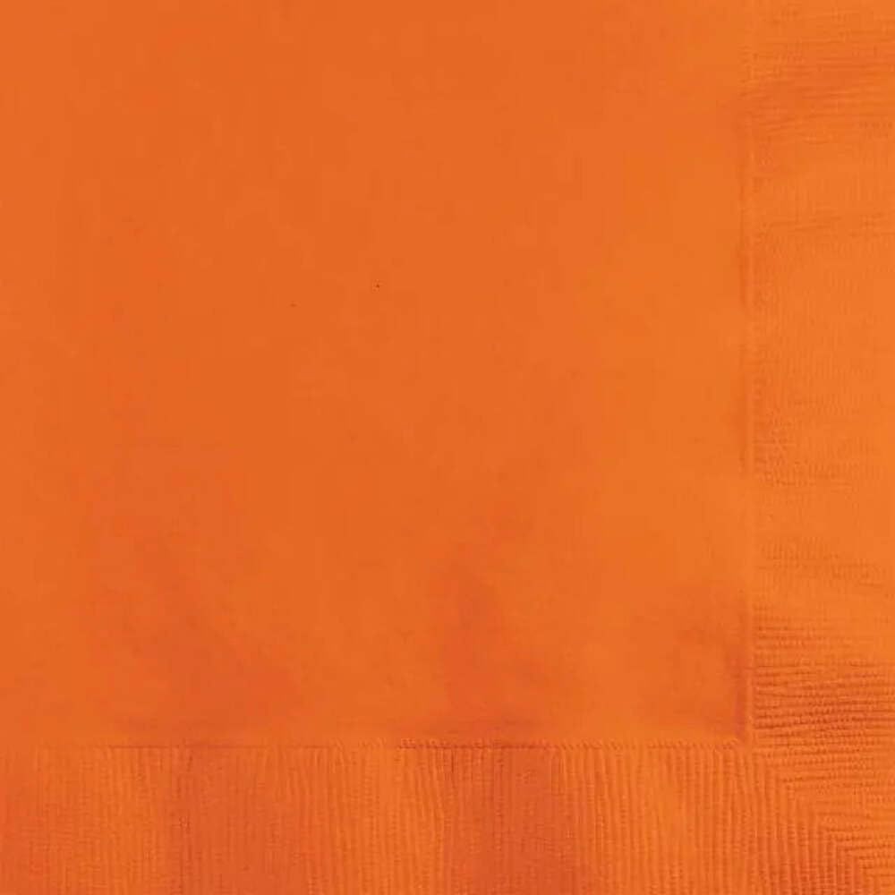 Sunkissed Orange 3ply Beverage Napkins 50ct AMZ+
