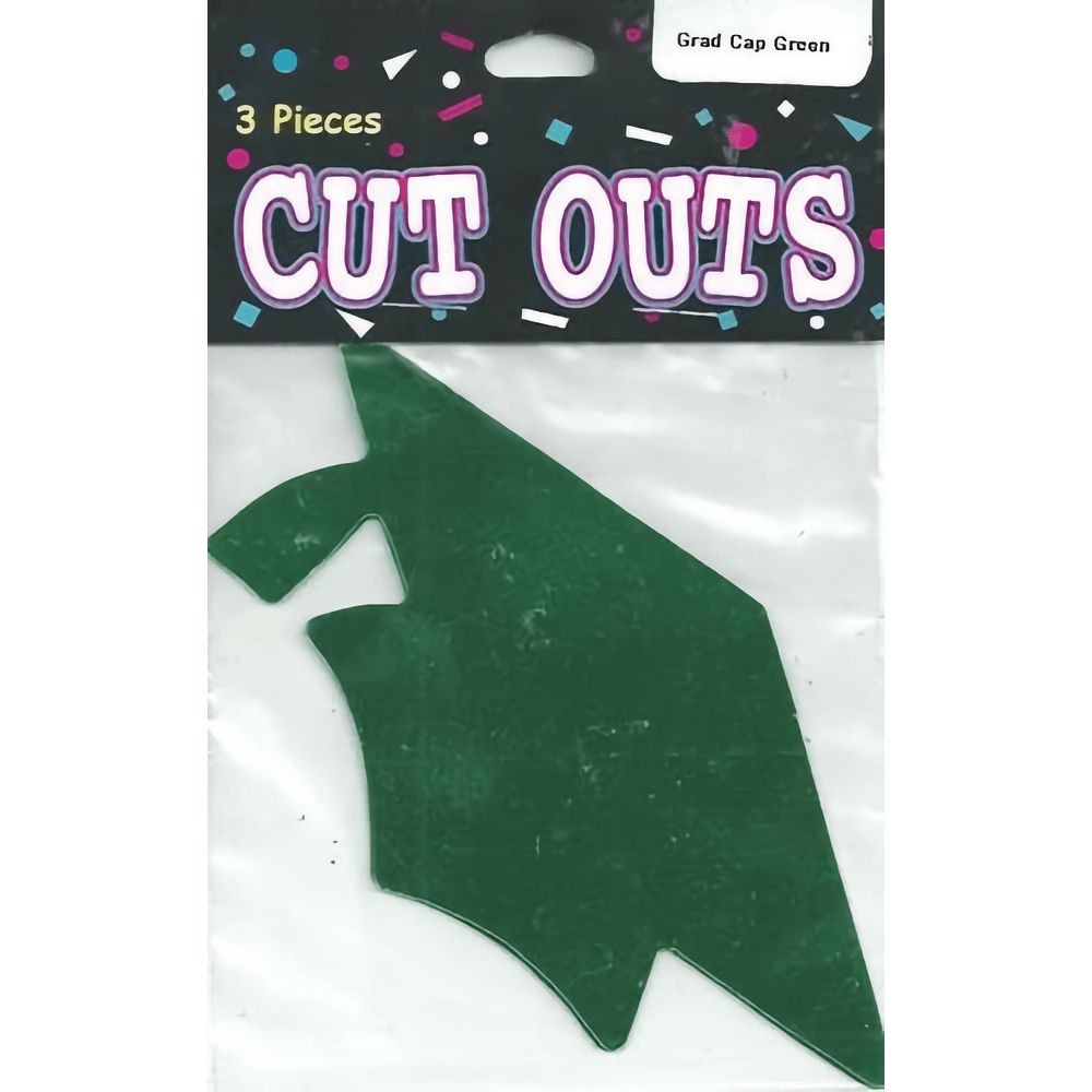 Emerald Green Foil Grad Cutouts 3ct AMZ+