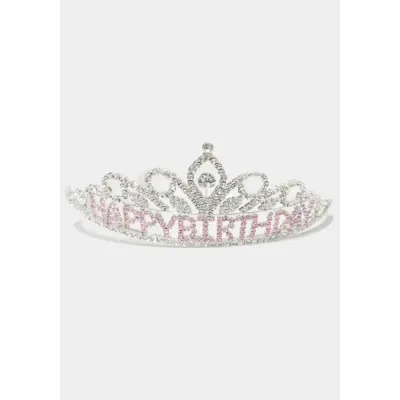 Crystal Happy Birthday Tiara+