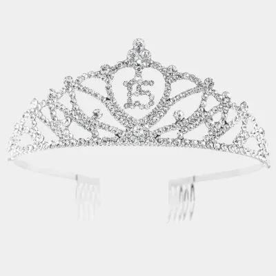 Rhinestone 15 B-Day Tiara+