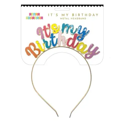 Its my Birthday Metal Headband+