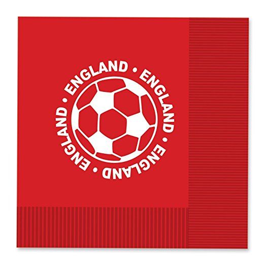 England Soccer Lunch Napkins 16ct AMZ+