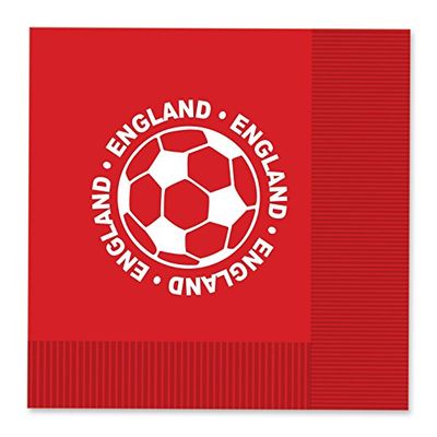 England Soccer Lunch Napkins 16ct AMZ+