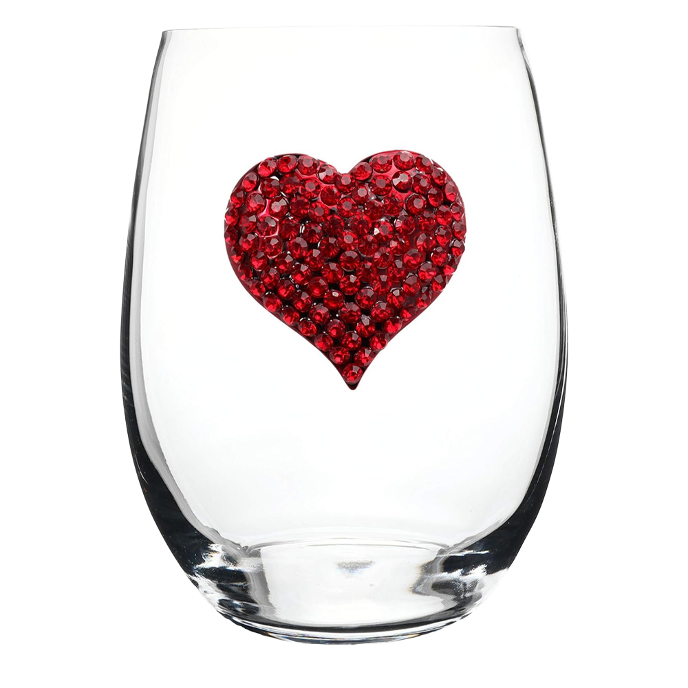 Jewels Decorative Stemless Wine Glasses+