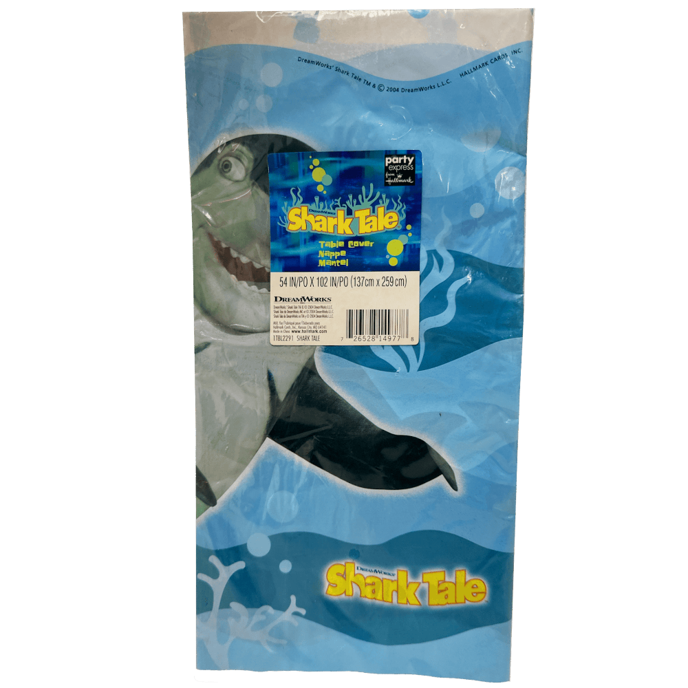 Shark Tale Plastic Tablecover 54in+
