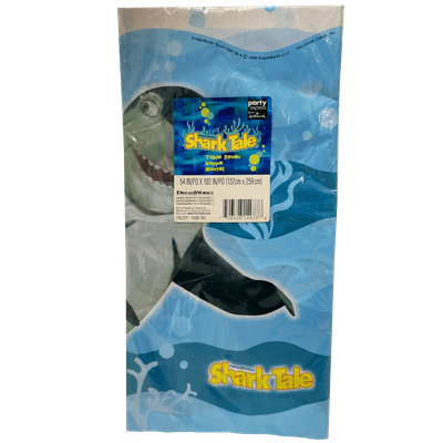 Shark Tale Plastic Tablecover 54in+