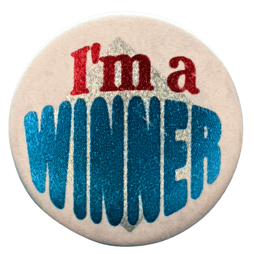I'm a Winner Pin Ribbon+