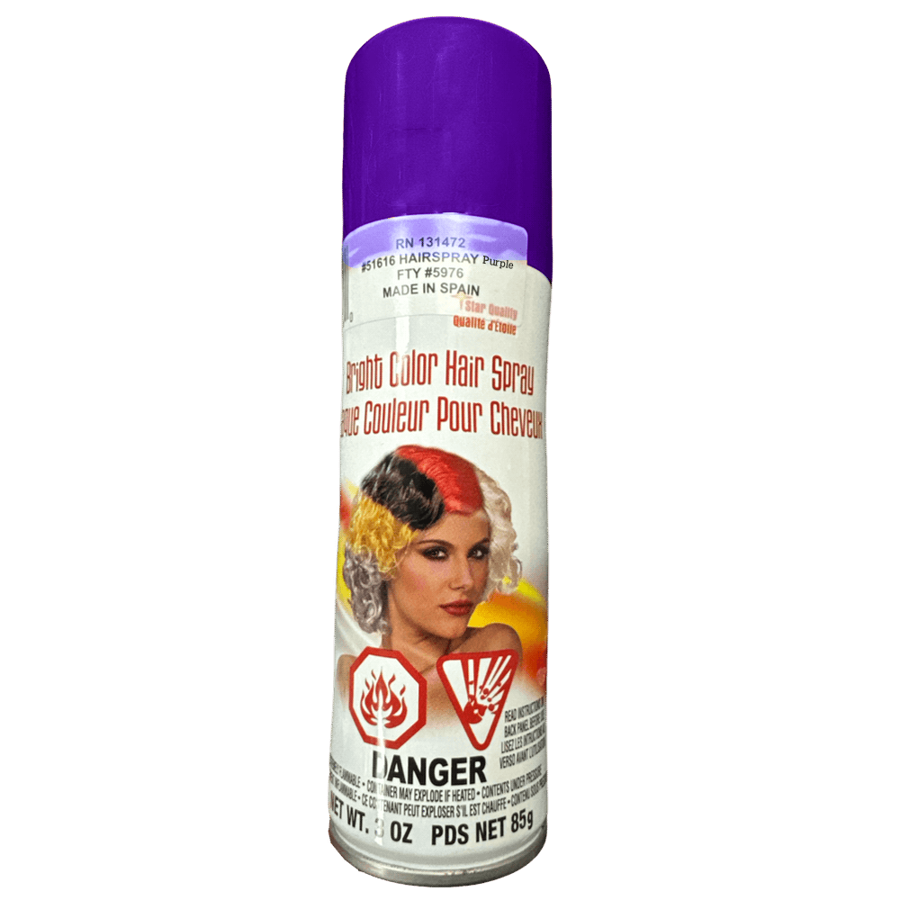 Fluorescent Purple Hair Spray 3oz+