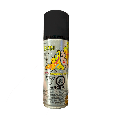 Neon Black Hair Spray 3oz+