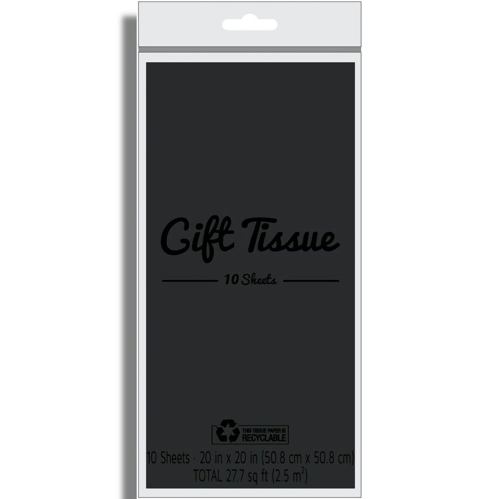 Black Gift Tissue 10ct+