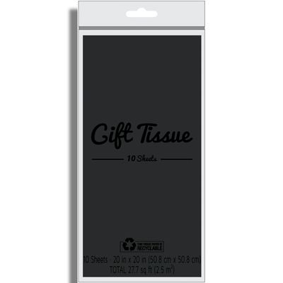 Black Gift Tissue 10ct+