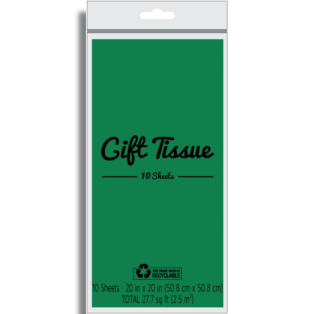 Emerald Green Tissue paper 10ct +