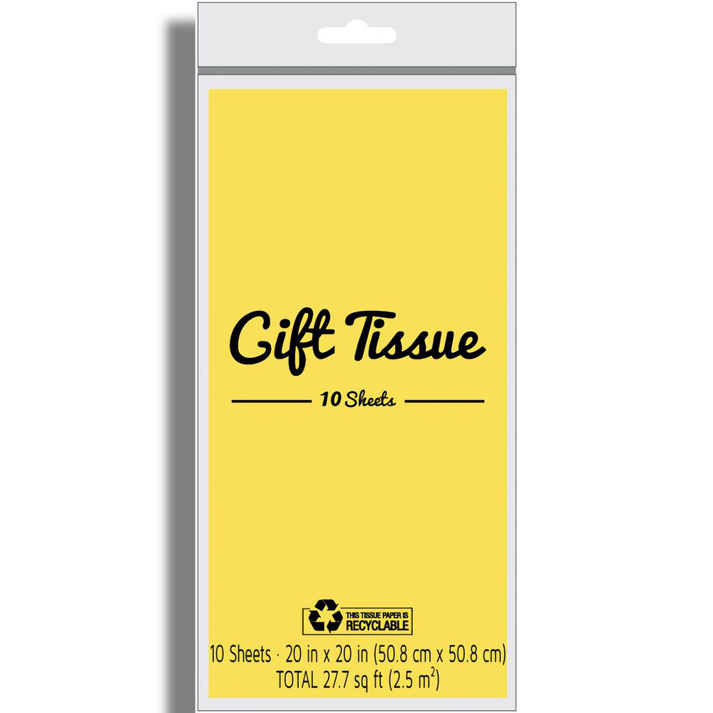Yellow Tissue Paper 10ct+