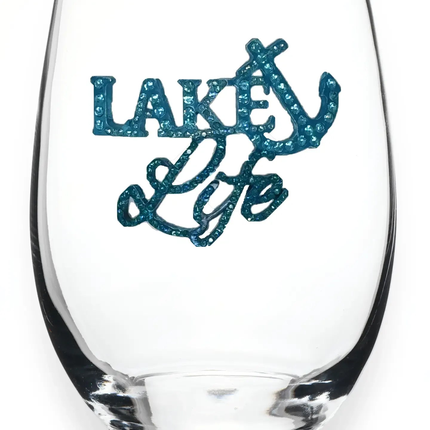 Lake Life Stemless Wine Glass