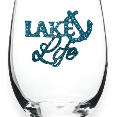 Lake Life Stemless Wine Glass