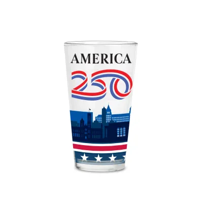 America 250 - Pint Clear Glass 16oz+