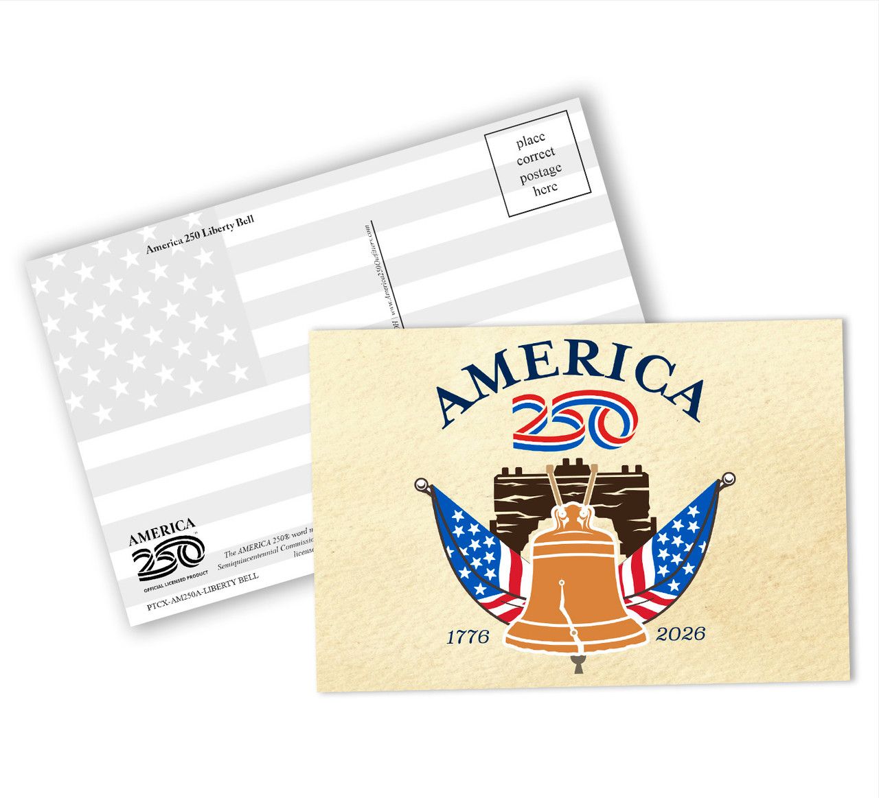 America 250 - Liberty Bell Postcard+
