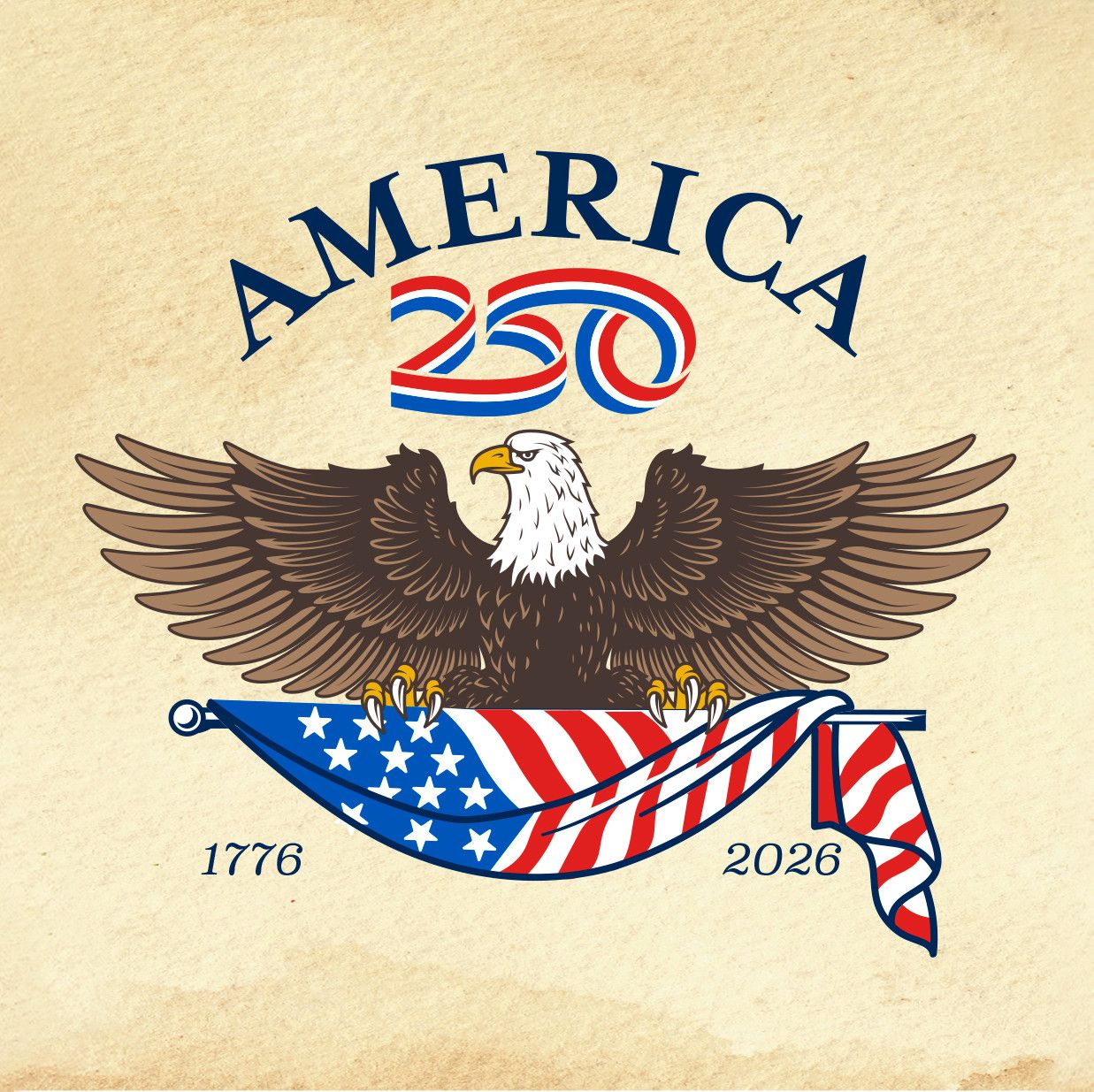 America 250 - Eagle Bumper Sticker+