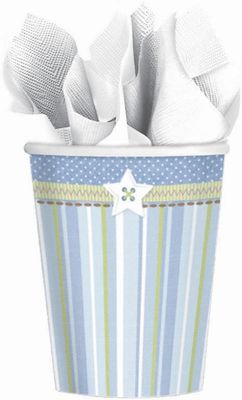 Carter's Baby Boy 9oz Blue Paper Cups 8ct AMZ+