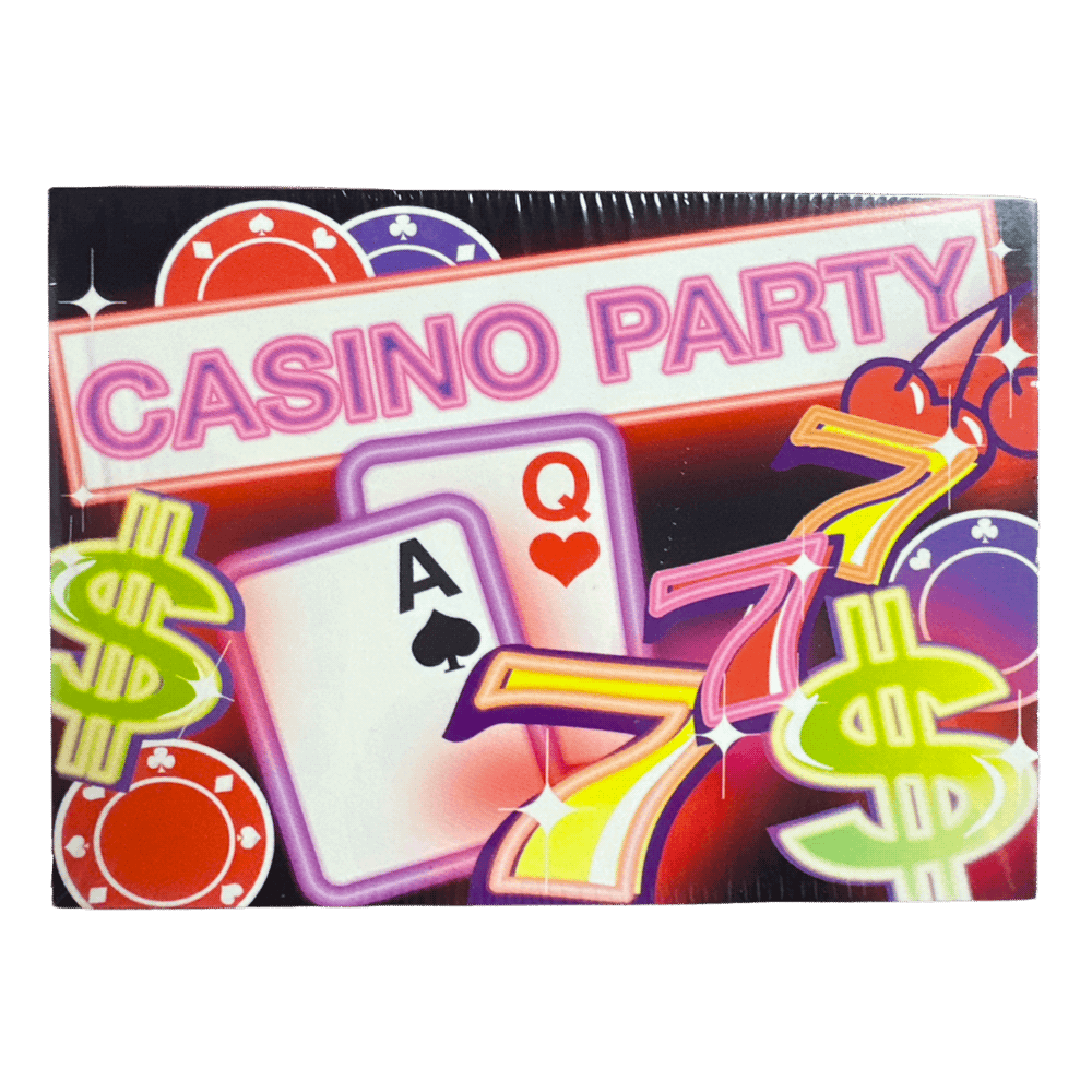 Casino Party Invitations 8ct AMZ+
