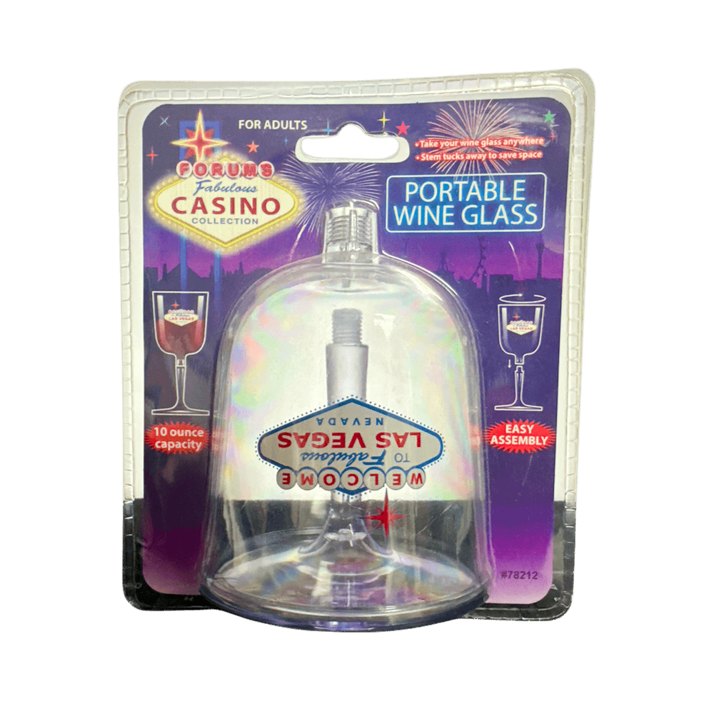 Las Vegas Portable Wine Glass 10oz AMZ+