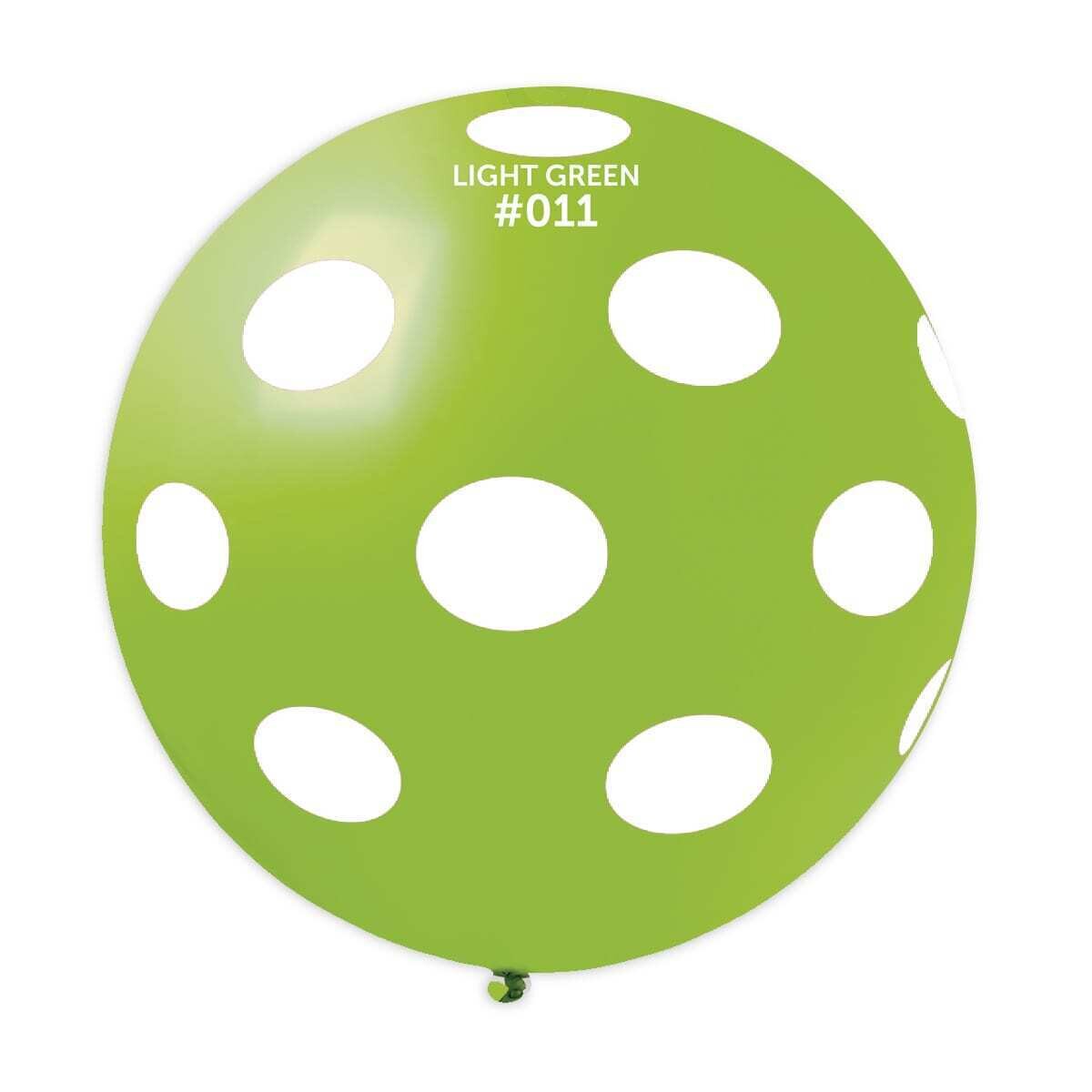 GS30: #011 Light Green/White Polka Dot 327373