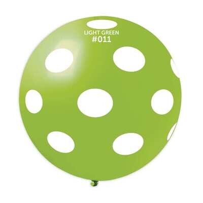 GS30: #011 Light Green/White Polka Dot 327373