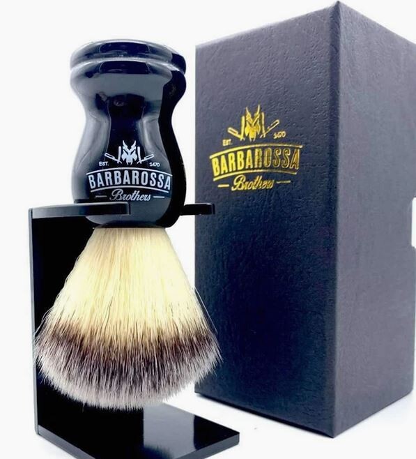 Premium Synthetic Silvertip Shaving Brush in Black