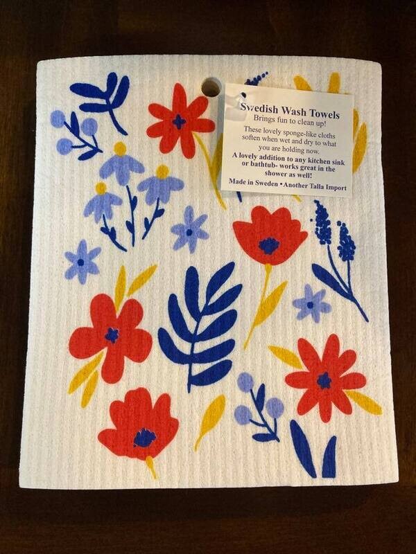 Swedish Wash Towel Wildflowers