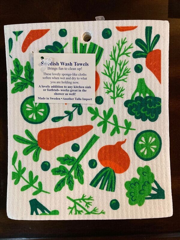 Swedish Wash Towel Vegetables