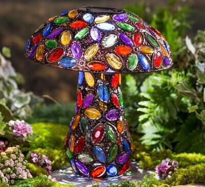 Colorful Solar Lighted Mushroom