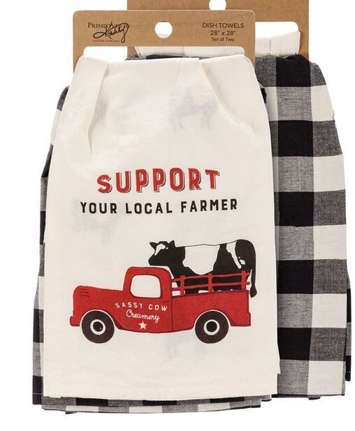 Kitchen Towel Set - Support Your Local Farmer