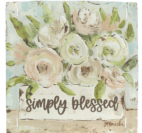 Simply Blessed Square Pillow Swap