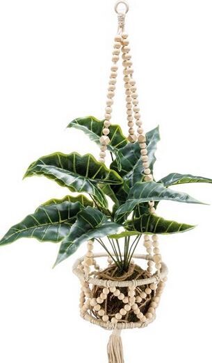 New Plant Hanger Lg - Beaded